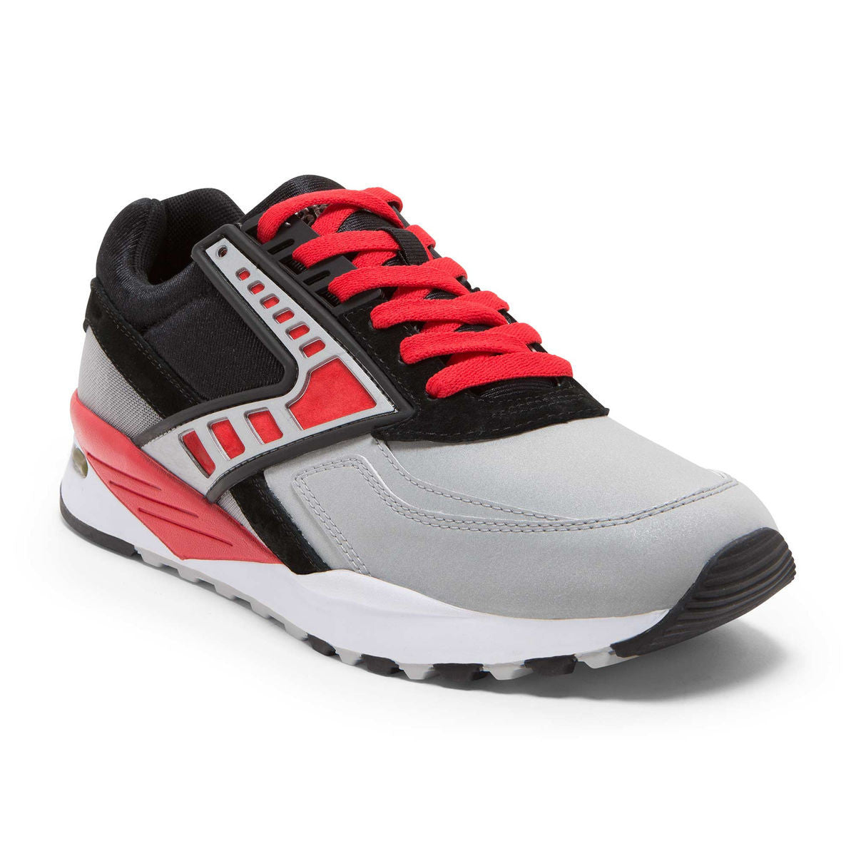Red and silver sneakers online